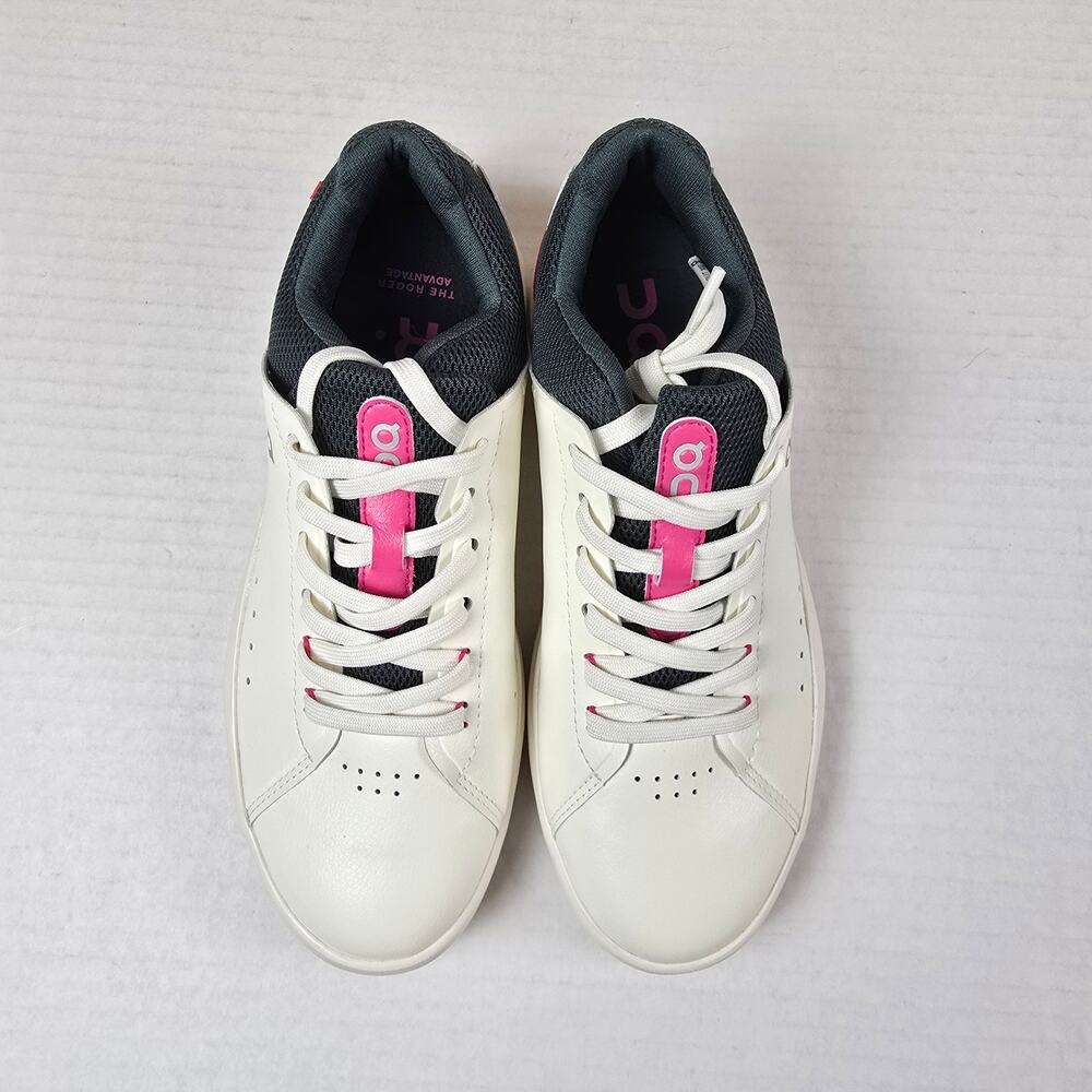On Running The Roger Advantage Womens Size 7 Ivory Pink Sneakers Tennis Shoes - Picture 2 of 5
